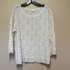 GAP Cream Lace Women's Blouse